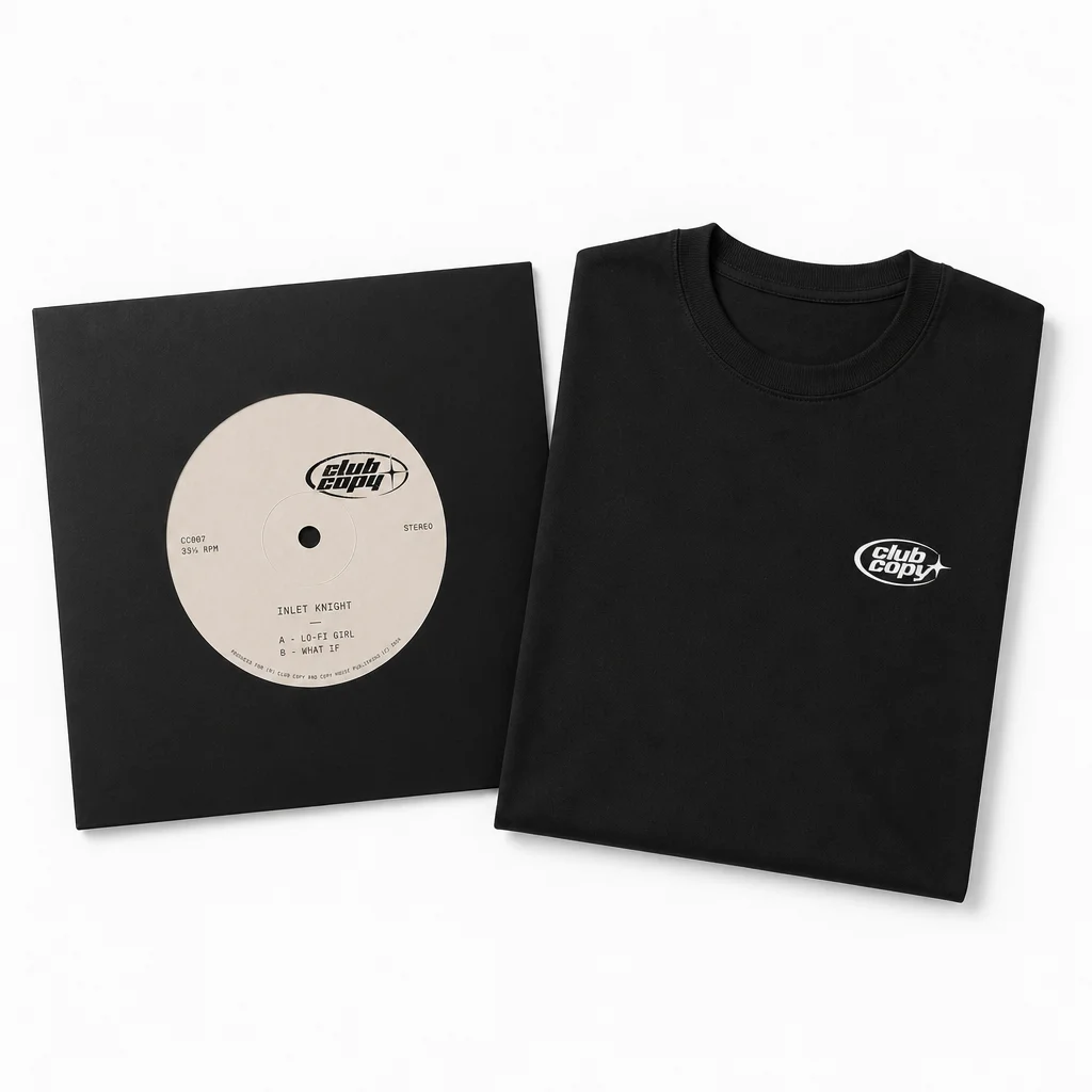 What If vinyl and Micro Logo Tee bundle